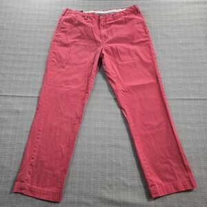 Polo Ralph Lauren Pants Mens 36x30 Pink Bedford Chino Straight Cotton Casual